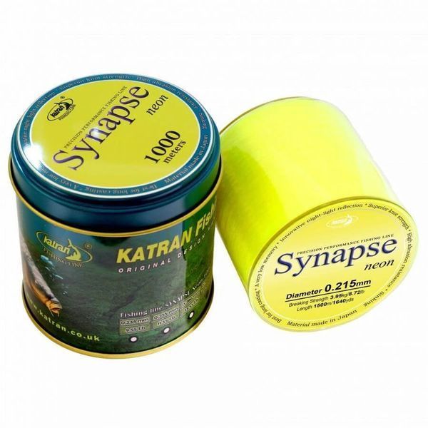 Волосінь Katran Synapse Citron 1000m (citron) 0.331mm 16.55lb/7.5kg				 7455 фото