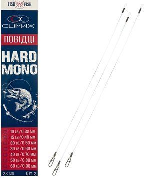 Повідець Climax Hard Mono 28 см 0.50 мм 20 lb 9 кг 1963 фото