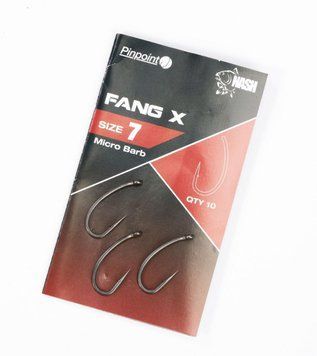 Гачки Nash Pinpoint Fang X Barbed Hooks №7 10 шт 2913393231 фото
