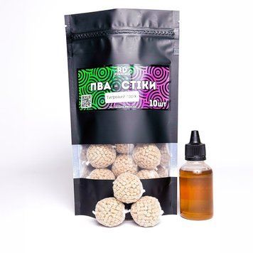 Готові ПВА стіки Тигровий горіх "Tiger Nut" 10шт+Ліквід 50 мл 0023 фото