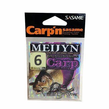 Гачки Sasame Carp Meijyn №6(11шт) 2473 фото