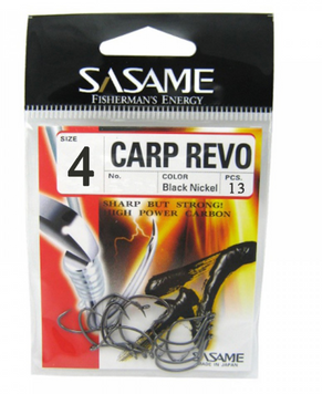 Гачки Sasame Carp Revo №4(13шт) 2478 фото