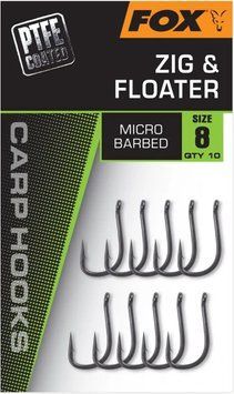 Гачки Fox Zig & Floater Hooks size 6 1720 фото