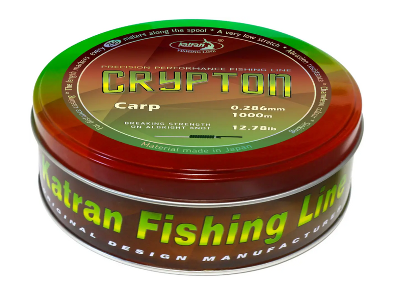 Волосінь Katran Crypton Carp 1000m (camo) 0.286mm 12.78lb/5.8kg				 6858568 фото