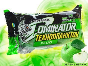 Технопланктон DOMINATOR "FLUORO" (2х90г) Зелене Яблуко 1423 фото