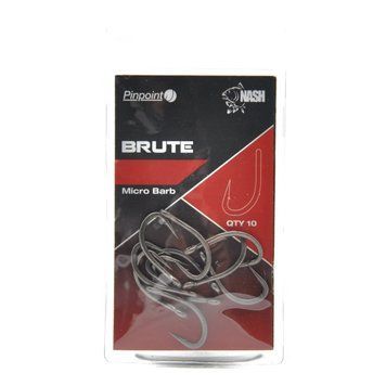 Гачки Nash Pinpoint Brute Hooks Micro Barbed №2 10 шт  2912524145 фото