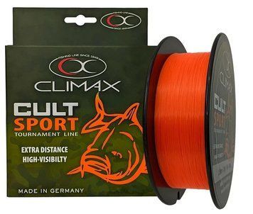 Волосінь CLIMAX CULT CARP SPORT orange 0,30 mm 8,3 kg 1000m (світиться під ультрафіолетом) 38107 фото